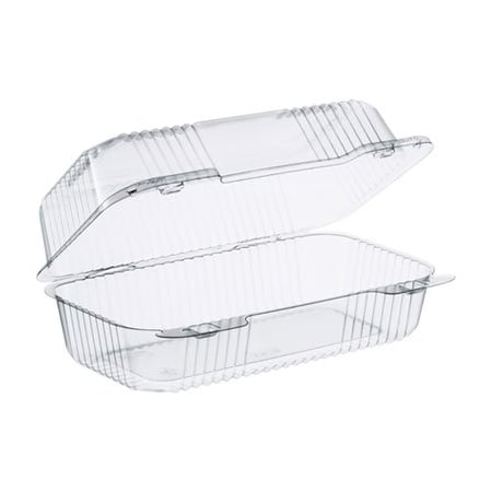 Dart Container Dart, STAYLOCK CLEAR HINGED LID CONTAINERS, 5.4 X 9 X 3.5, CLEAR, 250PK C35UT1